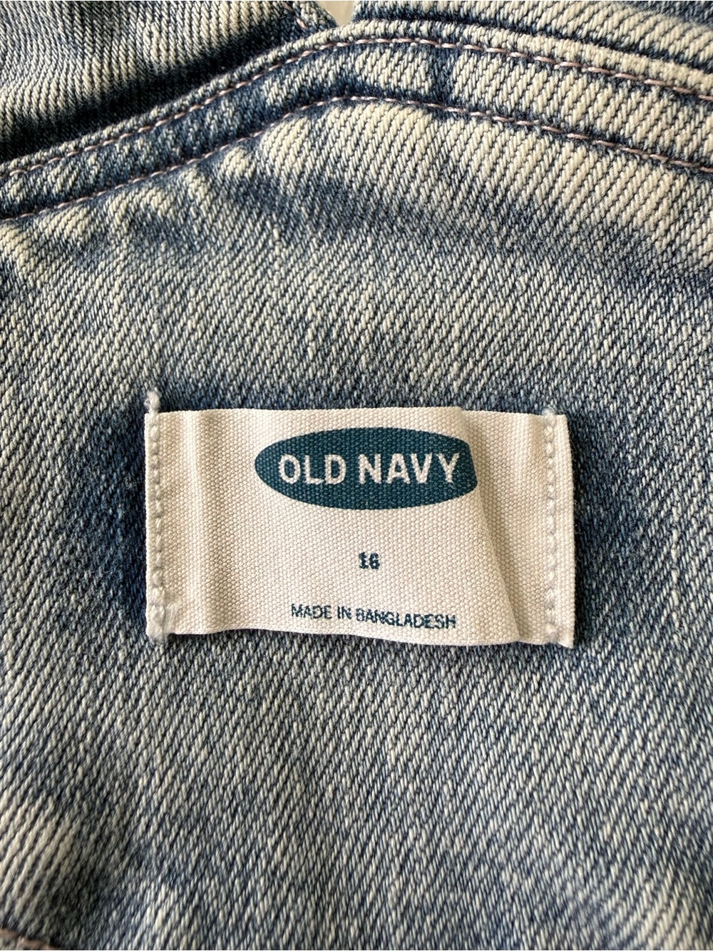 Old Navy Light Blue Denim Overalls Jumpsuit Size 16 - Picture 7 of 9